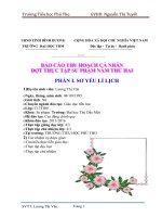 Báo cáo thực tập sư phạm năm 2 Đại học Thủ Dầu Một