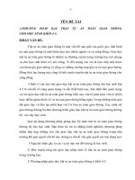 Sáng kiến kinh nghiệm phương pháp giáo dục trật tự an toàn giao thông ở khối 4 5