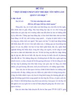 SÁNG KIẾN KINH NGHIỆM VĂN HỌC MỘT SỐ BIỆN PHÁP GIÚP TRẺ HỌC TỐT MÔN LÀM QUEN VĂN HỌC