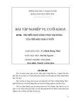 Luận văn tìm hiểu khả năng phát âm đúng của trẻ mẫu giáo 3 tuổi