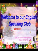 cau lac bo tieng anh 7