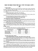 Sáng kiến kinh nghiệm biện pháp dạy tốt tin học lớp 3