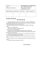 ĐỀ KIỂM TRA TV2 (ĐỌC HIỂU)- HDC GHKII 2010 - 2011