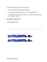 BỘ Đề thi thử ĐH môn hóa ( có ĐÁ )