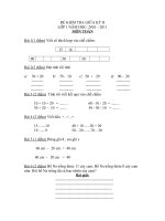 ĐỀ KTGKII MÔN TIẾNG VIỆT LỚP 1