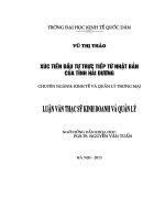 Xúc tiến đầu tư trực tiếp từ Nhật Bản của Tỉnh Hải Dương