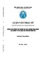 Nâng cao công tác quản trị lực lượng bán hàng tại Công ty VTC Dịch vụ Truyền hình số