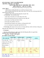 đề KT HK II có ma trận