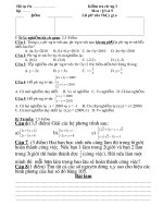 DE KT CHUONG IIITOAN  8 MA TRAN MOI