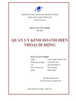 Quản lý kinh doanh điện thoại di động
