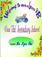 ANH 8 UNIT 12 Lessson 1 CO NGHE