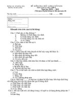 đề khoa học 5 kì 2