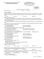 KIỂM TRA 1T VẬT LÝ HK II 10CB