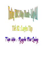 Tiet 83 : Luyen tap ve phep tru PS