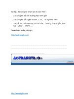 Sưu tập các đề luyện thi ĐH - TN hay có ĐÁ