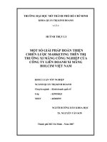 Một số giải pháp hoàn thiện chiến lược marketing trên thị trường xi măng công nghiệp của công ty liên doanh xi măng Holcim Việt Nam