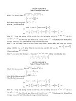 ĐỀ ÔN TẬP LỚP 11 (NGÀY 13/3/2011)