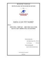 Phân tích thiết kế hiện thực data web quản lý quy trình cung cấp giải pháp