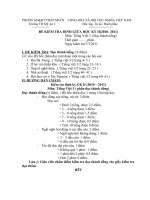 ĐỀ KIỂM TRA TV3 GHKII -HDC (ĐỌC THÀNH TIẾNG) 2010 - 2011