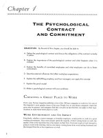 the spychological contract and commitment
