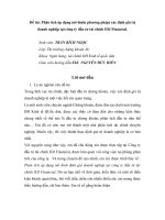 báo cáo thực tập: Phân tích áp dụng mô hình( phương pháp) xác định giá trị doanh nghiệp tại công ty đầu tư tài chính IDJ Financial