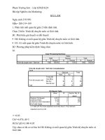 Bài tập cá nhân môn nghiên cứu marketing