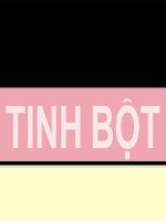 Bài 8: Tinh bột và xenlulozơ