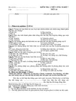 kiểm tra 1 tiết công nghệ 7 kỳ 2