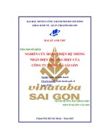 Nghiên cứu hoàn thiện hệ thống nhận diện thương hiệu của công ty thuốc lá Sài Gòn