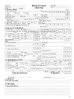 Mẫu bệnh án MT em