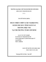 Hoàn thiện chiến lược marketing dành cho máy tính xách tay thương hiệu NEC tại thị trường Tp. Hồ Chí Minh