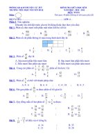 Đề thi Toán GHKII_Lớp 4_Năm học 2010-2011
