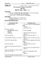 GA lớp 1 tuần 14,15,16 - Trần Thị Hải Yến - TH Tân Lập HY