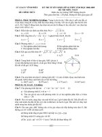 ĐỀ THI VÀO 10 NĂM 2008 - 2009