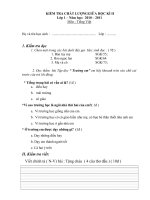 KHẢO SÁT CHẤT LƯỢNG GIỮA KÌ II