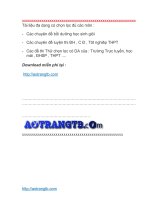 Trọn bộ đề thi thử ĐH - TN cập nhật liên tục ( Có ĐÁ )