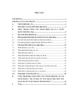 báo cáo tốt nghiệp: THỰC TRẠNG CÔNG TÁC THẨM ĐỊNH TẠI CÁ C NGÂN HÀNG THƯƠNG MẠI