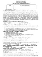 Đề thi học kì I Ngữ Văn 8