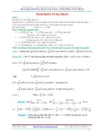 CÁCH TÍNH TÍCH PHÂN TỪNG PHẦN