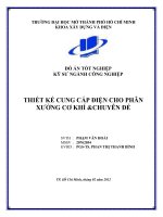 Thiết kế cung cấp điện cho phân xưởng cơ khí và chuyên đề