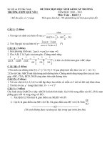 Đề thi chọn hsg khối 11 có đáp (K Anh)