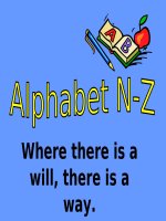 THE ENGLISH ALPHABET - LETTERS N-Z