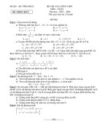 ĐỀ THI VÀO 10 NĂM 2005 - 2006