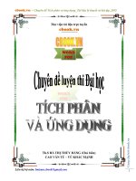 Chuyên đề tích phân và ứng dụng tài liệu lý thuyết và bài tập 2015