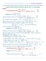 PHƯƠNG TRÌNH , HỆ PHƯƠNG TRÌNH MŨ VÀ LÔGARIT