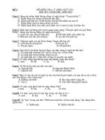 Đề kiểm tra 15 phút Ngư văn 9