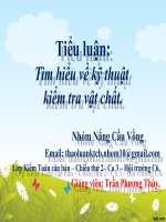 Tìm hiểu về kỹ thuật kiểm tra vật chất