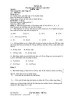 giao an toan 5 - tuan 25