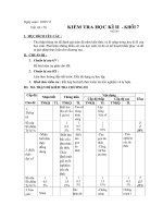 Ma trận và đề KT Đại 7