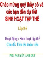sinh hoạt tập thể thang 3